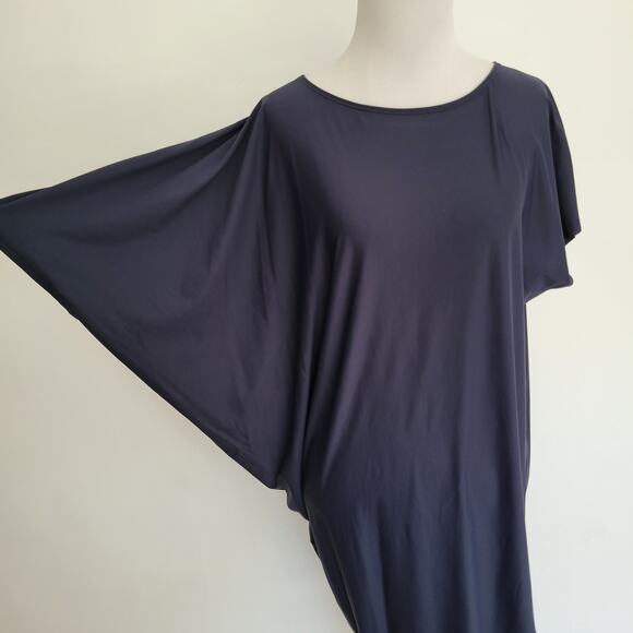Athleta Sunlover Hilo UPF Dress Asymmetrical Navy Stretchy Women XXS - Picture 5 of 12